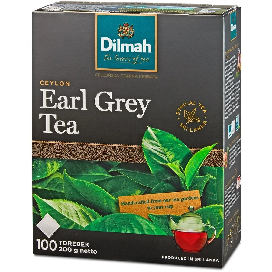 DILMAH Ceylon Earl Grey Tea Ceylon black tea 200 g ...