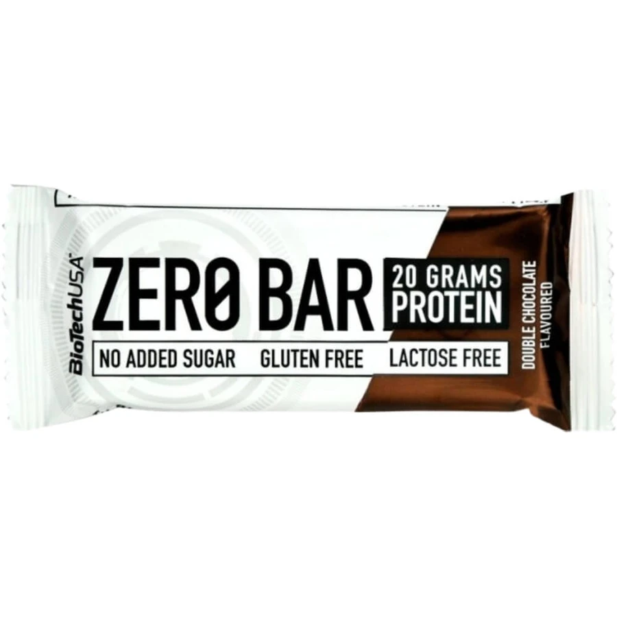 BioTech USA Zero Bar Doppelschokoladen-Proteinriegel 50 g.