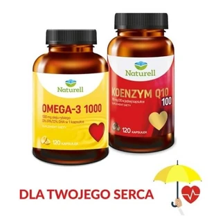 NATURELL Coenzym Q10 100 120 Kapseln + Naturell Omega-3 ...