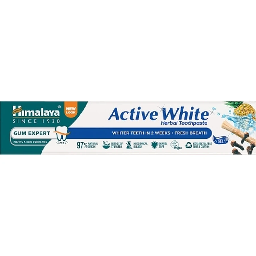 Himalaya Active White Whitening Teeth Cleaning Gel ...