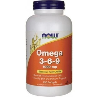 NOW FOODS Omega 3-6-9 1000 mg 250 capsules.