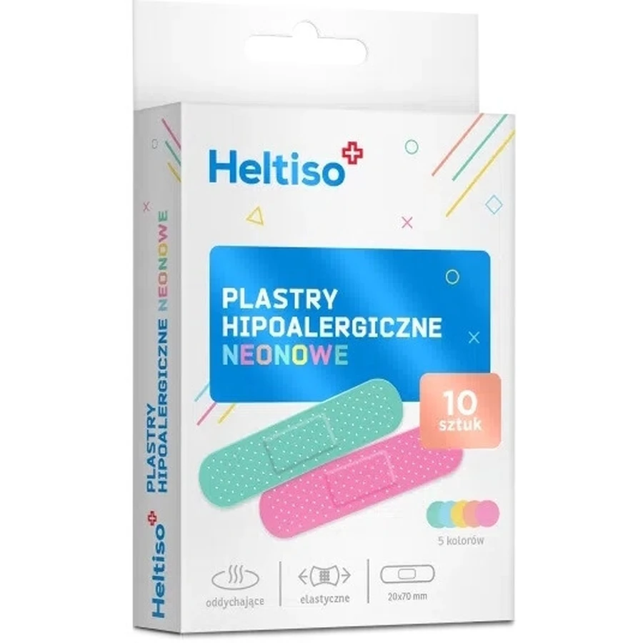 Heltiso hypoallergene neonpleisters 10 stuks