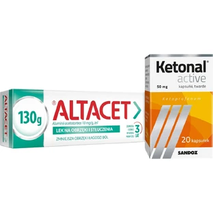 Altacet gel 75 g + Ketonal Active 0,05 g 20 gélules