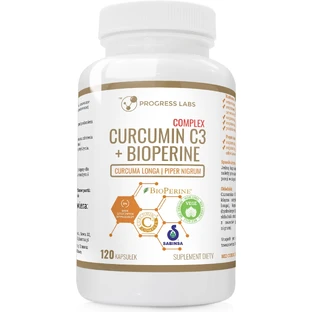 Fortschritt Labs Curcumin C3 + Piperin 120 Kapseln