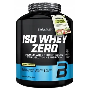 BioTech USA Iso Whey Zero eiwit met bananensmaak 1816 g