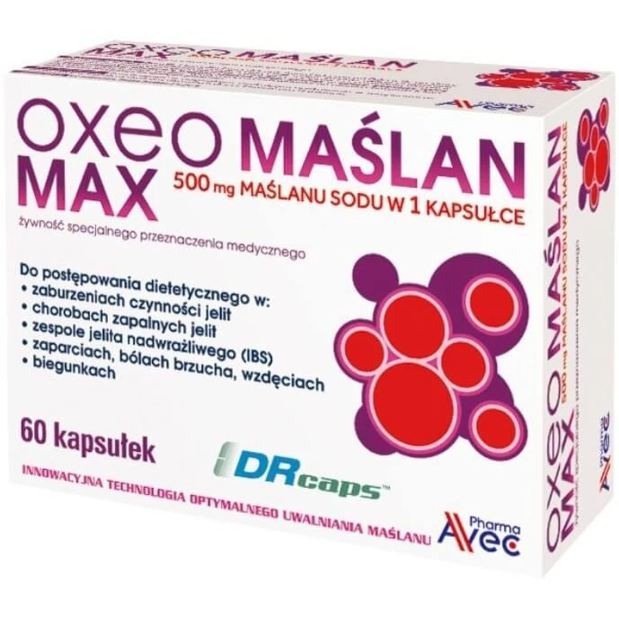 Oxeo Butyrate Max 60 capsules.