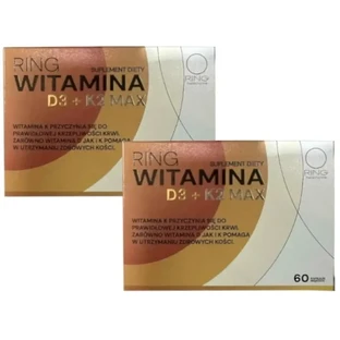 Ring Vitamin D3 + K2 Max 60 capsules Multipack x 2