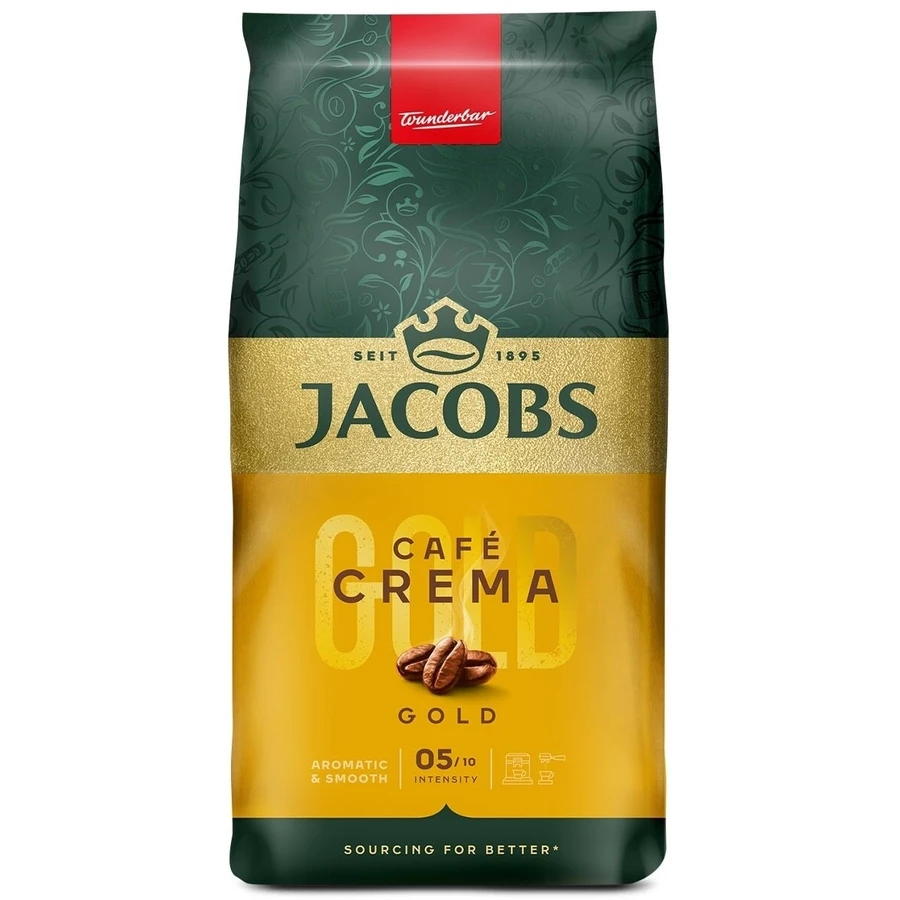 Jacobs Cafe Crema Gold koffiebonen 1 kg.