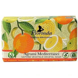 FLORINDA Jabón Natural de Mosaico Italiano de Cítricos 200 g