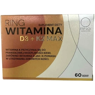 Ring Vitamina D3 + K2 Max 60 cápsulas.