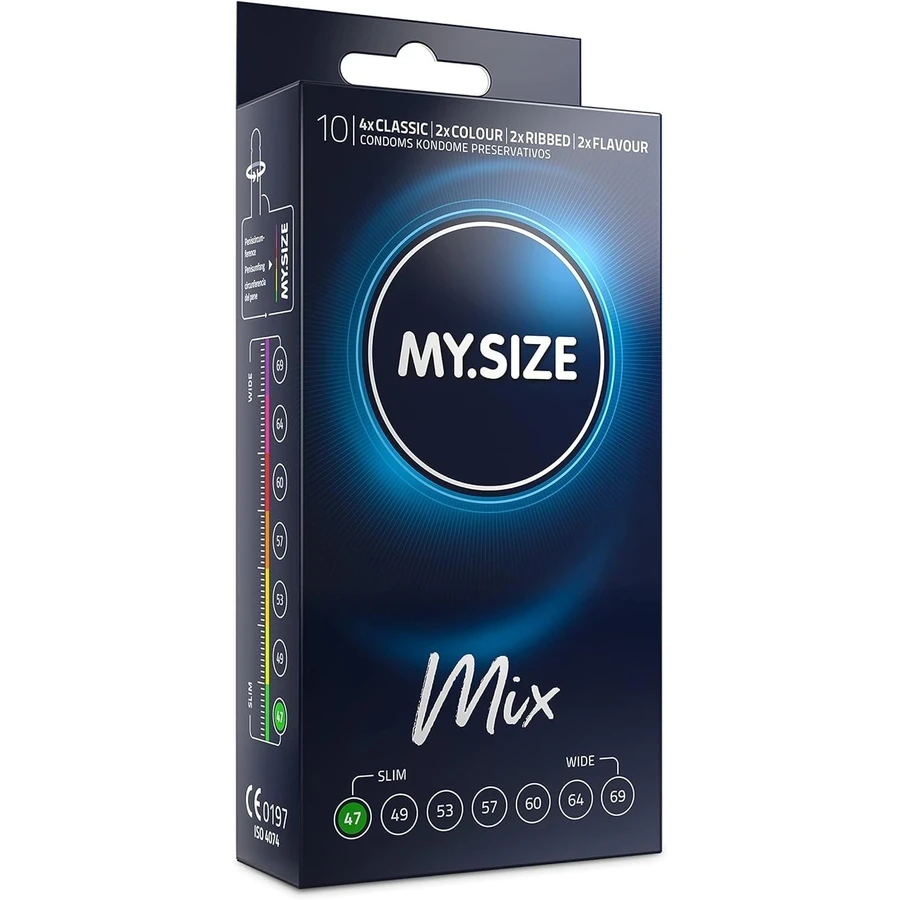 MY.SIZE MIX 47 mm Girth Matching Condoms 10 pieces