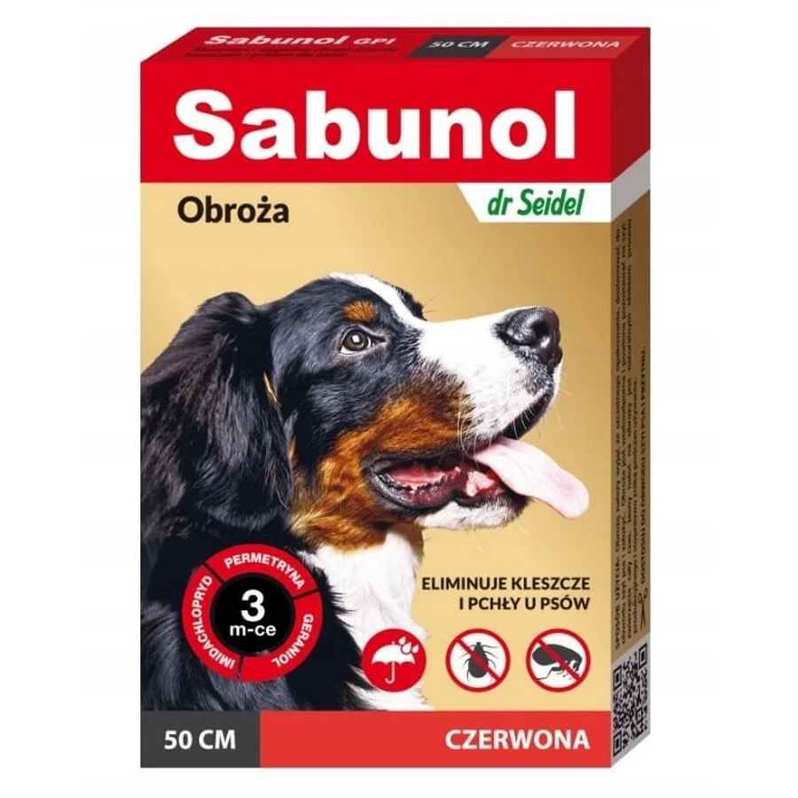 Sabunol GPI Flohhalsband 50 cm rot