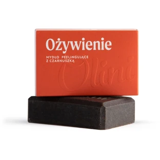 Jabón exfoliante OLINI con avivamiento de nigella 90 g