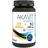 VITADIET Akavit Vitamine D3 4000 IU + K2 100 mcg 60 tabletten.