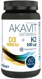 VITADIET Akavit Vitamin D3 4000 IU + K2 100 mcg 60 tablets.