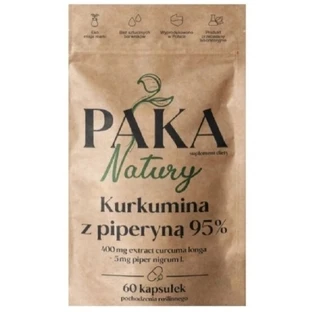 PAKA Kurkumina z piperyną 98% 60 kapsułek (Data ważności ...