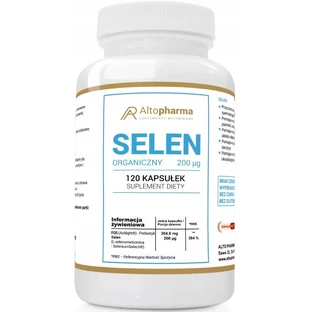 Altopharma Selenio Orgánico 200 mcg 120 cápsulas.