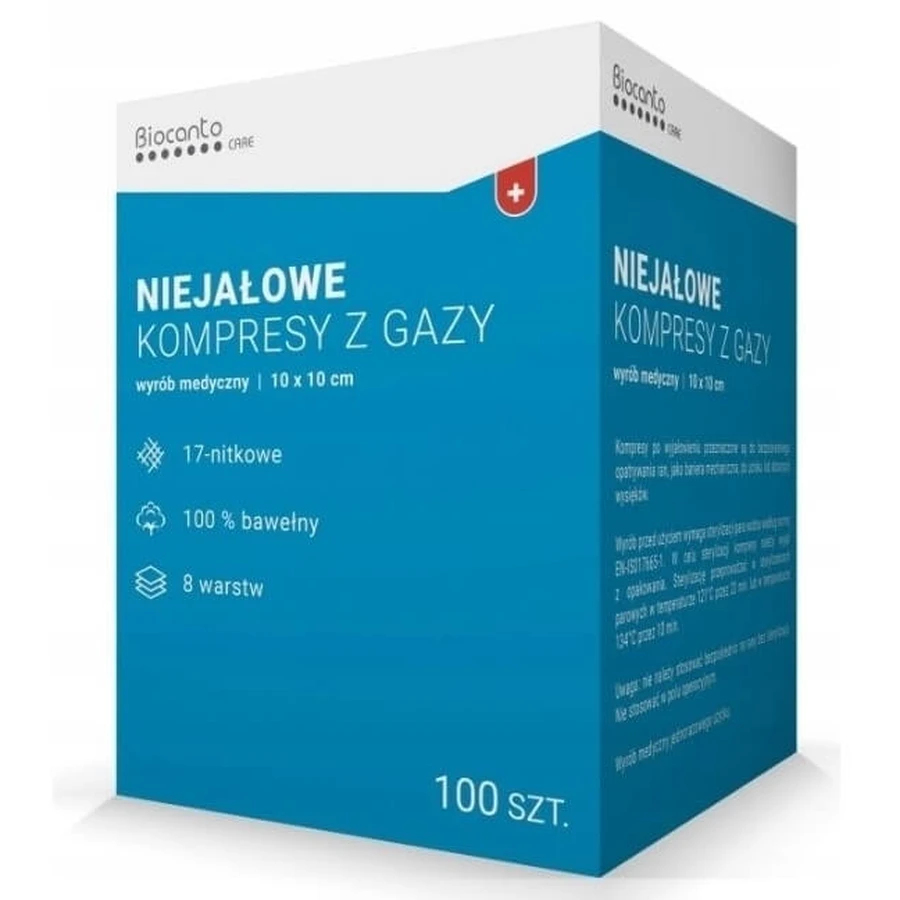 Biocanto Care compresses de gaze non stériles à 17 fils 8 ...