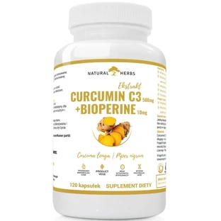 Altopharma Curcumina C3 500 mg + Bioperine 10 mg 120 cáps.