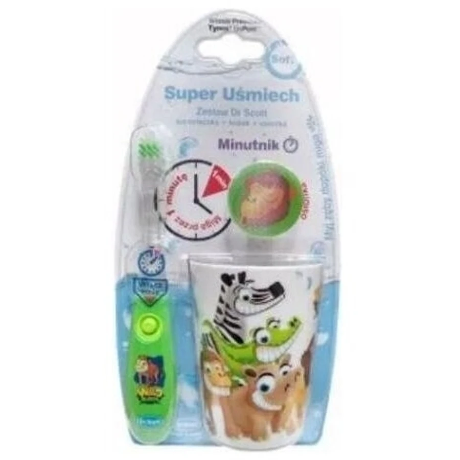 Dr. Scott Green cup + toothbrush + stopper set