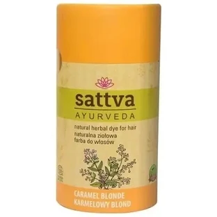 Sattva Vopsea de păr pe bază de plante naturale Caramel blond ...