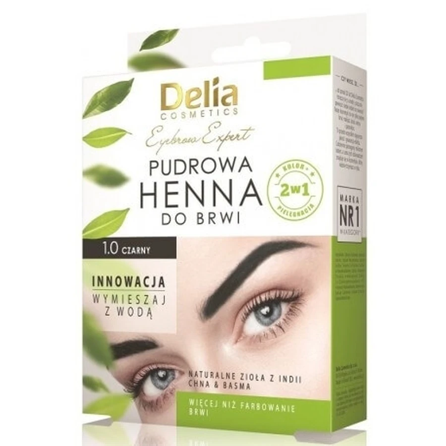 DELIA Powder Henna for eyebrows 1.0 Black 4 g (Expiration date ...