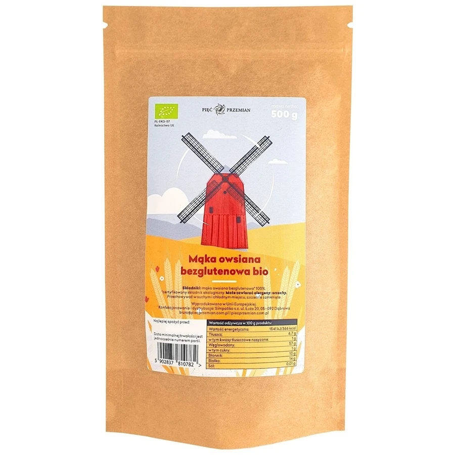 Five Transformations Glutenfreies Hafermehl BIO 500 g