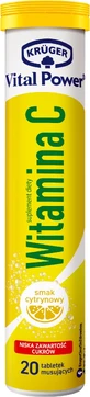 Kruger Vital Power Vitamin C 20 effervescent tablets
