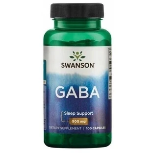 Swanson Gaba 500mg Gamma-Aminobuttersäure 100 Kapseln.