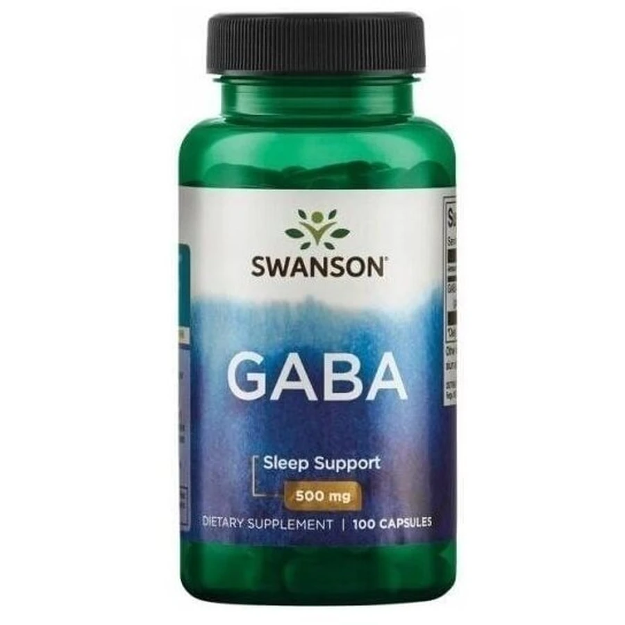 Swanson Gaba 500mg Gamma-Aminobuttersäure 100 Kapseln.