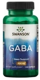 Swanson Gaba 500mg Gamma-Aminobuttersäure 100 Kapseln.