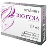 Vitadiet Biotin 2.5 mg 60 tablets
