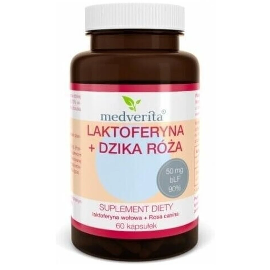 Medverita Lactoferrine + Wilde roos 60 capsules