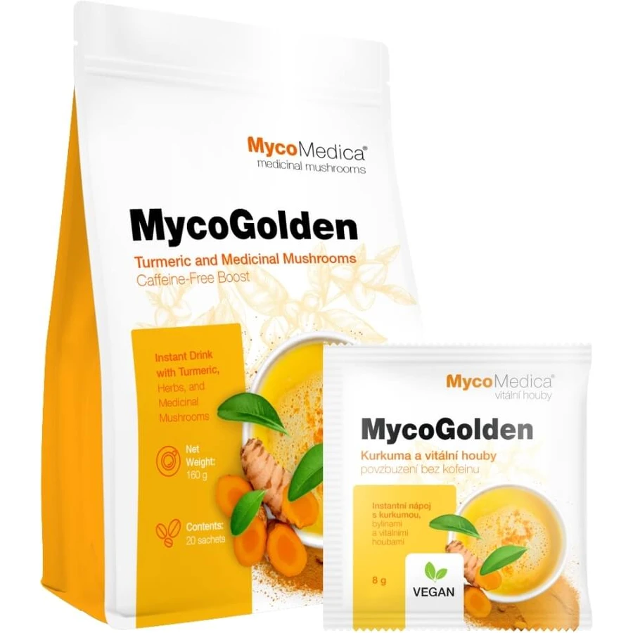 MycoMedica MycoGolden koffeinfreies Getränk, angereichert mit Reishi und ...