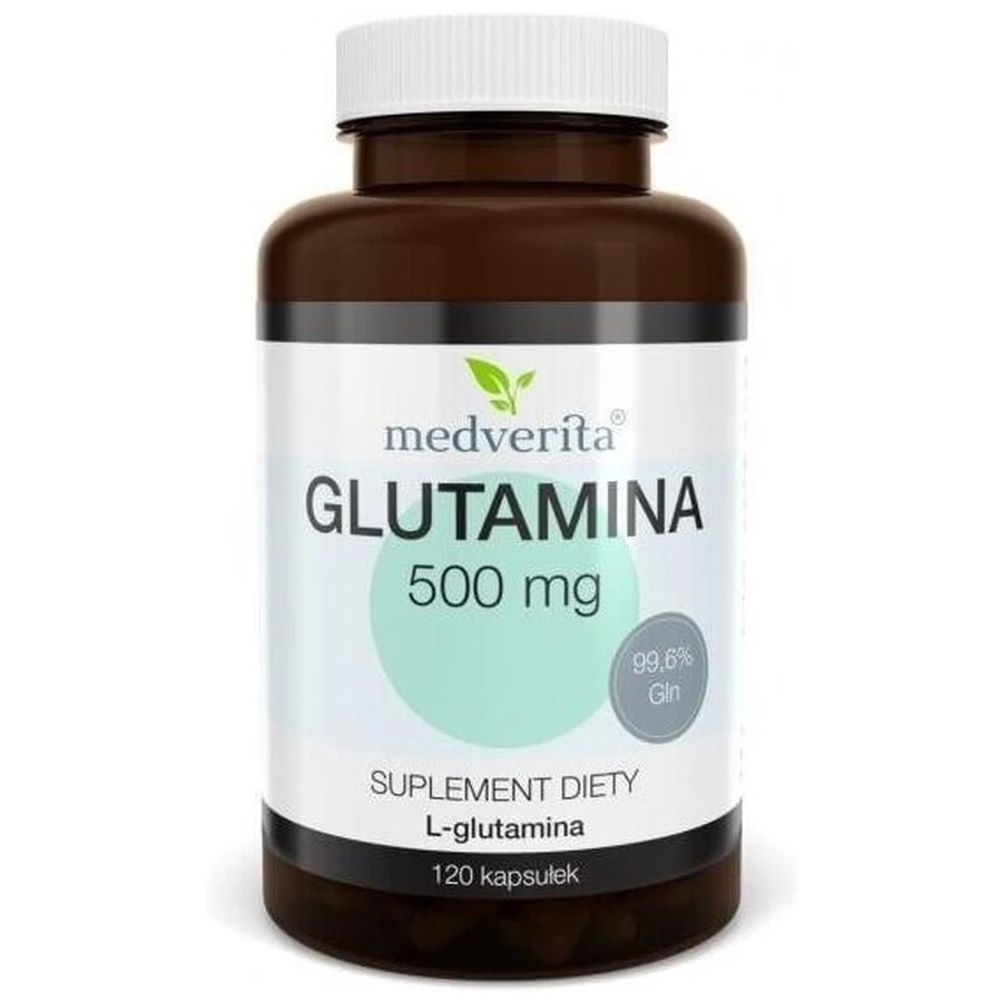 Medverita Glutamine 500 mg 120 capsules