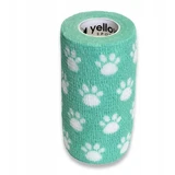 YellowBand Bandaż kohezyjny 10 cm x 4,5 m zielony w łapki 1 ...