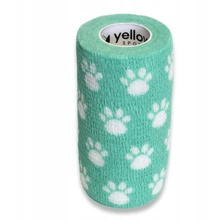 YellowBand Cohesief Verband 10 cm x 4,5 m groen in pootjes 1 ...
