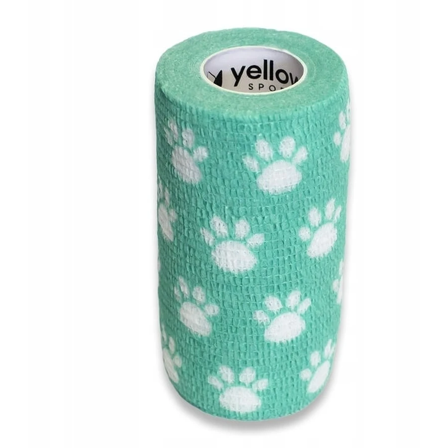 YellowBand Cohesief Verband 10 cm x 4,5 m groen in pootjes 1 ...