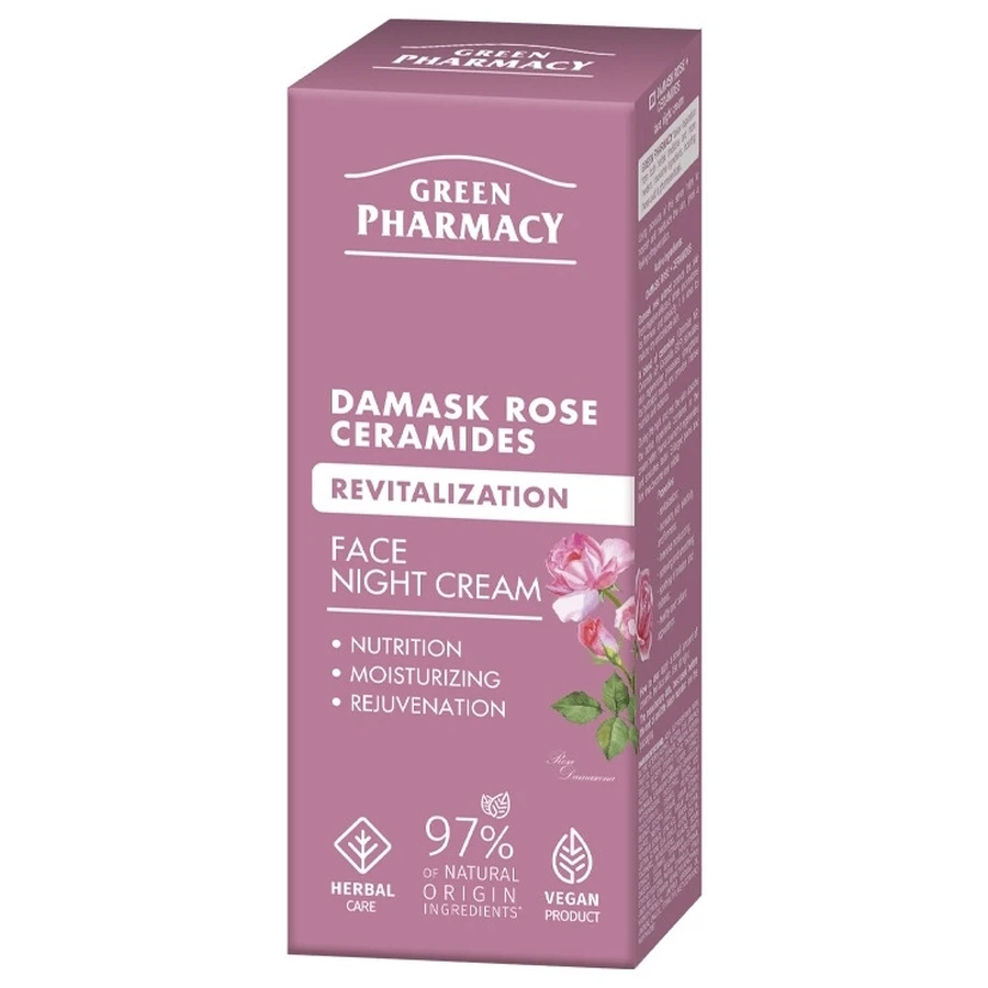 Green Pharmacy Crème de nuit à la rose de Damas, ...