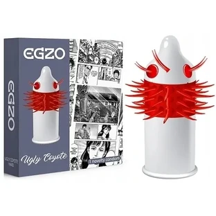 Egzo Cocky Friend Grey Ugly Coyote Medium Condom 1 ...
