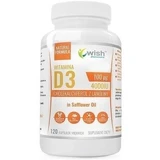Wish Vitamin D3 4000IU 120 Weichkapseln.