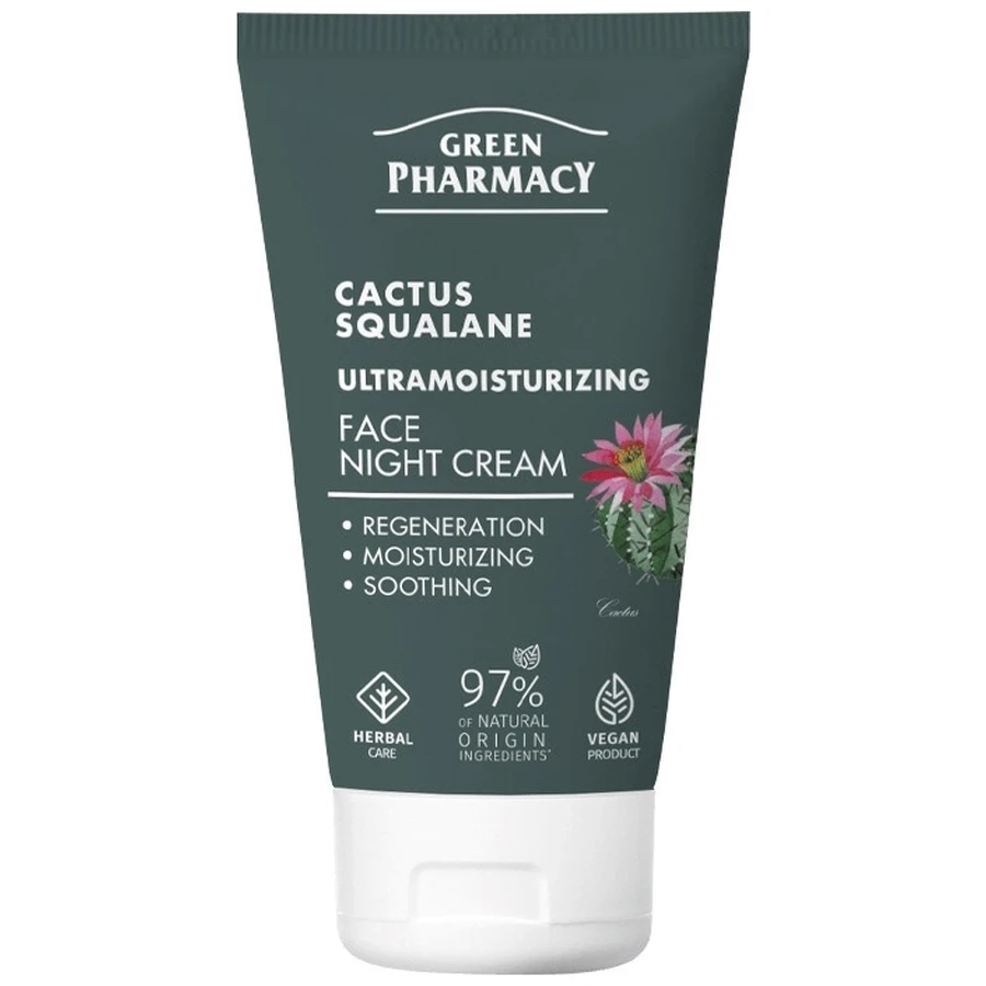 Green Pharmacy Cactus crema de noche, escualeno 50 ml