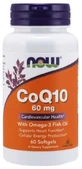 NOW FOODS Coenzyme Q10 60 mg + Omega 3 60 capsules