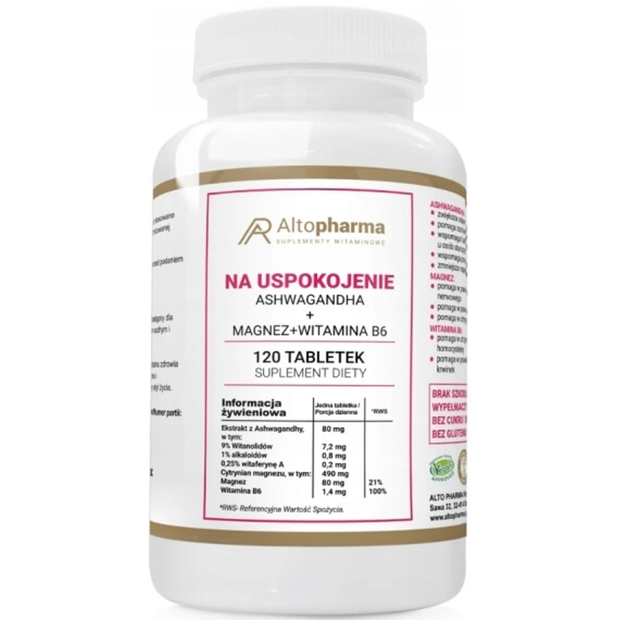 Altopharma Para Calmar Ashwagandha + Magnesio + Vitamina ...