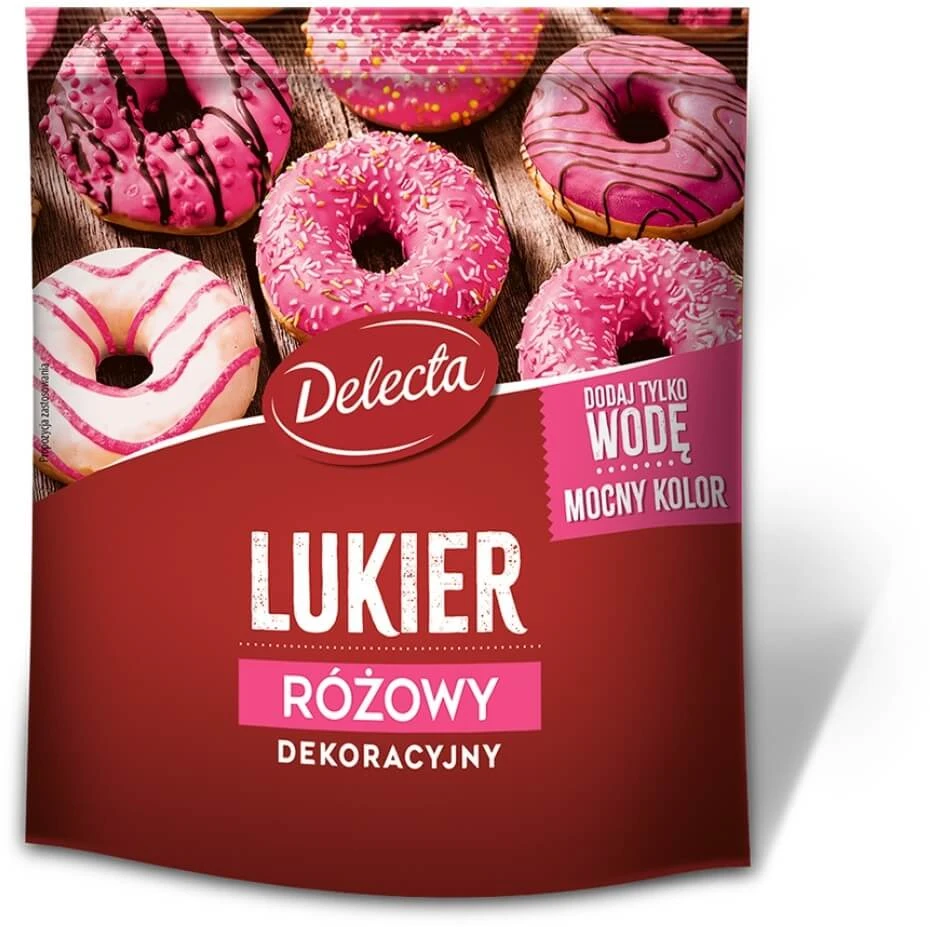 Delecta Decorative icing pink 80 g
