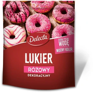 Delecta Decoratieve glazuur roze 80 g