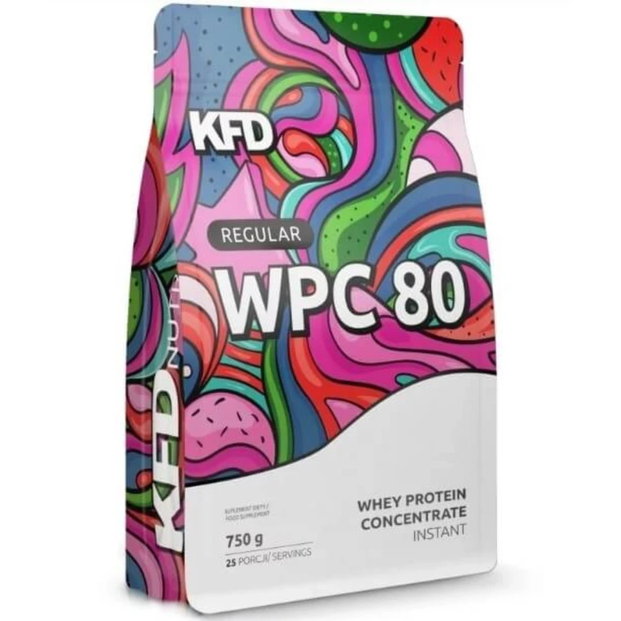 KFD WPC 80 Eiwit vanille- en aardbeiensmaak 750g