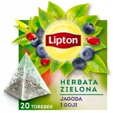 Lipton Grüner Tee Heidelbeere und Goya Pyramiden 20 Stück