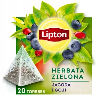 Lipton Groene Thee Bosbes en Goya piramides 20 stuks