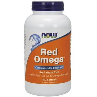 Now Foods Red Omega Fish Oil 180 capsules.